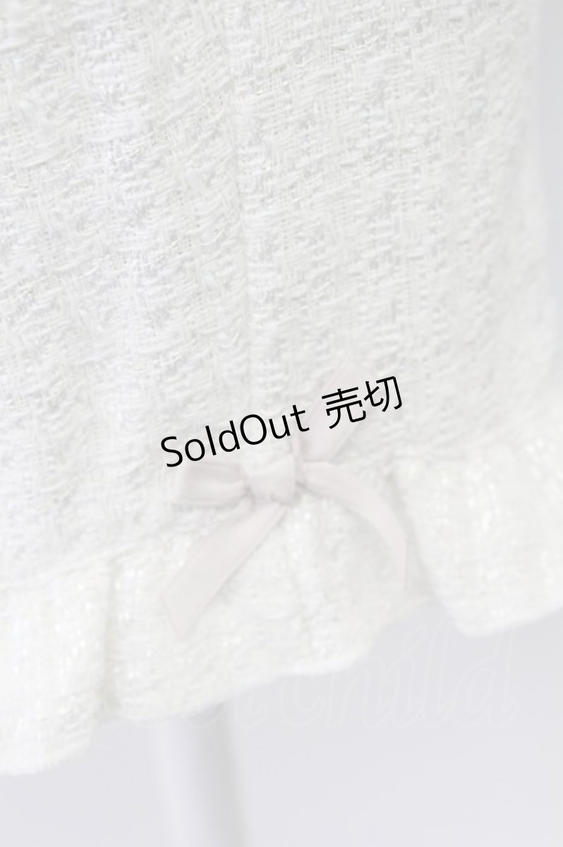 画像13: LIZ LISA / 半袖メッセージリボンツイードセットアップ  白Ｘピンク T-26-03-16-010-LO-OP-SA-ZT647 (13)