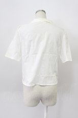 画像2: KANEKO ISAO / レース切り替えピンタックブラウス  シロ T-26-03-16-002-EL-BL-OW-ZT647 (2)