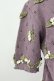 画像3: KANEKO ISAO / モチーフ付き半袖カーディガン  ラベンダー T-26-03-16-012-EL-TO-OW-ZT (3)