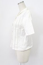 画像3: KANEKO ISAO / レース切り替えピンタックブラウス  シロ T-26-03-16-002-EL-BL-OW-ZT647 (3)