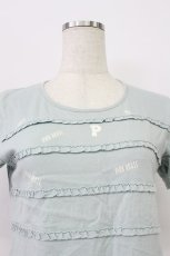 画像6: PINK HOUSE / ロゴpt&フリルTシャツ M ミント T-26-03-16-015-LO-TS-SA-ZT647 (6)