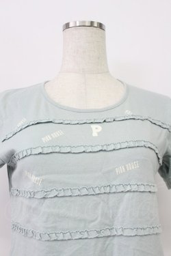 画像6: PINK HOUSE / ロゴpt&フリルTシャツ M ミント T-26-03-16-015-LO-TS-SA-ZT