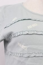 画像8: PINK HOUSE / ロゴpt&フリルTシャツ M ミント T-26-03-16-015-LO-TS-SA-ZT647 (8)