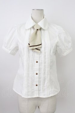 画像1: Kurumi Collaboration / マリンアカデミアブラウス M 中白 T-26-03-17-001-GO-BL-SA-ZT