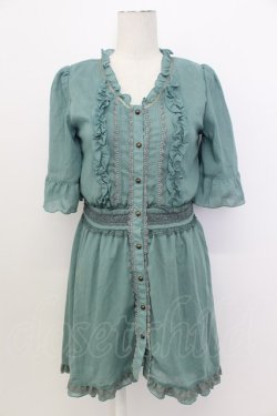 画像1: axes femme / シフォンチュニ M グリーン T-26-03-17-024-AX-TO-SZ-ZT