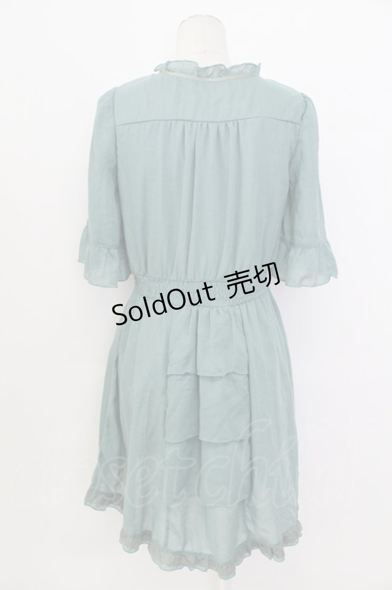 画像2: axes femme / シフォンチュニ M グリーン T-26-03-17-024-AX-TO-SZ-ZT650 (2)