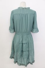 画像2: axes femme / シフォンチュニ M グリーン T-26-03-17-024-AX-TO-SZ-ZT650 (2)
