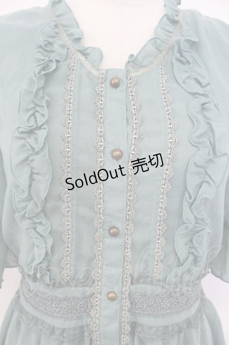画像4: axes femme / シフォンチュニ M グリーン T-26-03-17-024-AX-TO-SZ-ZT650 (4)
