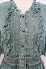 画像4: axes femme / シフォンチュニ M グリーン T-26-03-17-024-AX-TO-SZ-ZT650 (4)