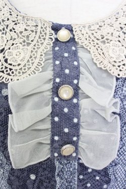 画像3: axes femme / ドットＸレース柄チュニック M コン T-26-03-17-030-AX-OP-SA-ZT