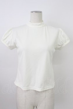 画像1: Heart E / ハイネック半袖トップス  アイボリー T-26-03-17-004-LO-TO-SA-ZT