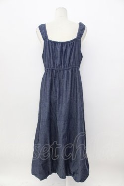 画像2: axes femme / バルーンジャンパースカート  インディゴ T-26-03-17-032-AX-OP-SA-ZT