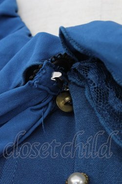 画像4: axes femme / ジャボブローチ付ワンピース  ブルー T-26-03-17-033-AX-OP-SA-ZT