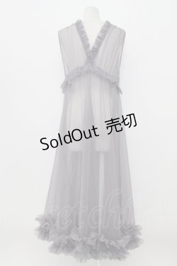 画像2: axes femme / レイヤード用チュールワンピース  グレー T-26-03-17-034-AX-OP-SA-ZT