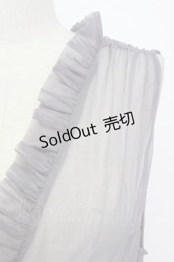 画像3: axes femme / レイヤード用チュールワンピース  グレー T-26-03-17-034-AX-OP-SA-ZT