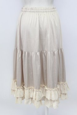画像2: axes femme kawaii / ミディフリルペチスカート  ベージュ T-26-03-17-036-AX-SK-SA-ZT