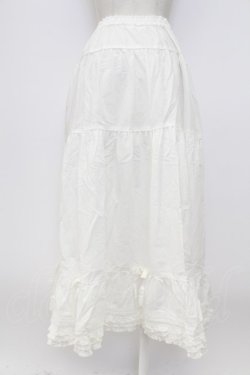画像2: PINK HOUSE / ピンタックフリルスカート  白 T-26-03-17-039-LO-SK-SA-ZT