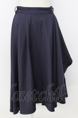 画像1: axes femme / ラッフルフリルスカート M ネイビー T-26-03-17-040-AX-SK-SA-ZT
