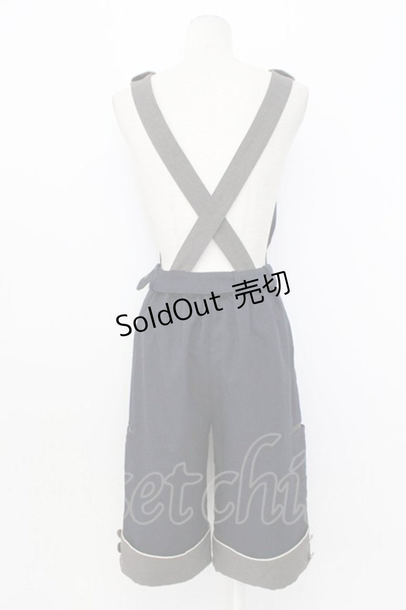 画像2: metamorphose / magical classサロペットパンツ  ネイビー T-26-03-17-041-ME-PA-SA-ZT650 (2)