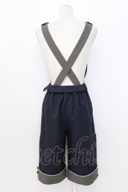 画像2: metamorphose / magical classサロペットパンツ  ネイビー T-26-03-17-041-ME-PA-SA-ZT