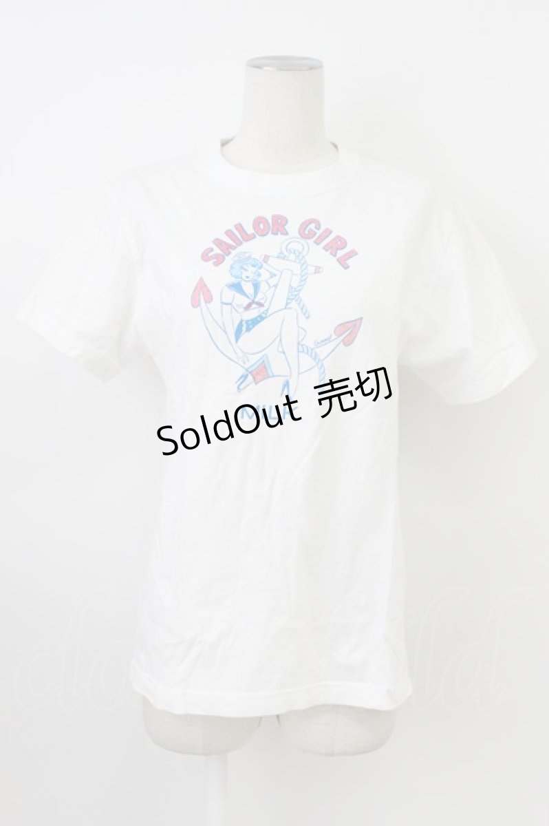 画像1: MILK / セーラーガールTee  白Ｘ赤Ｘ青 T-26-03-17-005-ML-TO-SA-ZT650 (1)