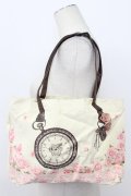 axes femme / バラ柄ゴージャストートバッグ  ベージュ T-26-03-17-043-AX-BG-SA-ZT