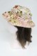 画像2: INGEBORG / 花&チェック帽子  ピンク T-26-03-17-044-LO-AC-SA-ZT (2)