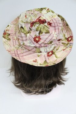 画像3: INGEBORG / 花&チェック帽子  ピンク T-26-03-17-044-LO-AC-SA-ZT