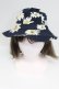 画像4: INGEBORG / マーガレット柄帽子  ネイビー T-26-03-17-045-LO-AC-SA-ZT (4)
