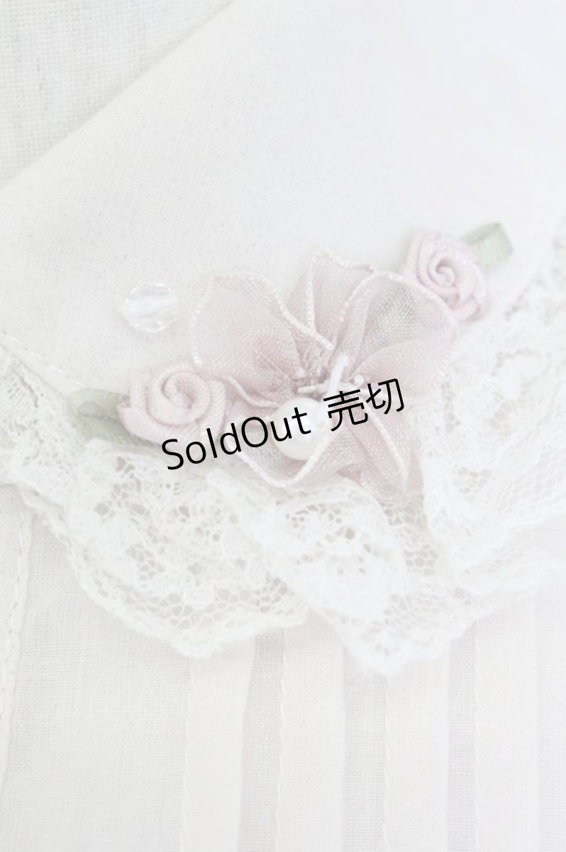 画像3: axes femme POETIQUE / フラワーモチーフ襟半袖ブラウス  アイボリー T-26-03-17-006-AX-BL-SA-ZT (3)
