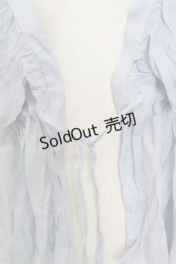 画像4: axes femme / ボリュームフリルカーデ M サックス T-26-03-17-012-AX-TO-SA-ZT