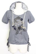 画像1: axes femme / キャッスルフレームカットソー M ネイビー T-26-03-17-015-AX-TO-SA-ZT (1)
