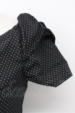 画像3: Lily Brown / ドット半袖トップス  黒 T-26-03-17-016-EL-TO-SA-ZT