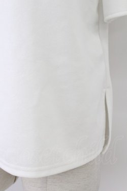 画像4: axes femme / 袖レース切替カットプルオーバー  ホワイト T-26-03-17-002-AX-TO-SA-ZT