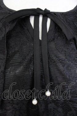 画像4: axes femme / 総レースケープトップス  ブラック T-26-03-17-019-AX-TO-SA-ZT