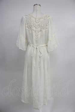 画像2: axes femme / バックレースデザインガウン M ホワイト T-26-03-21-024-AX-TO-SA-ZT