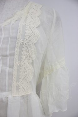 画像4: axes femme / バックレースデザインガウン M ホワイト T-26-03-21-024-AX-TO-SA-ZT