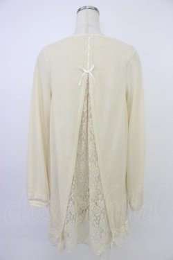 画像2: axes femme / バックレースロングカーディガン M アイボリー T-26-03-21-028-AX-TO-SA-ZT