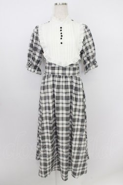 画像1: m petit by misako / ワンピース S 黒Ｘ白チェック半袖 T-26-03-21-035-0-OP-SA-ZT