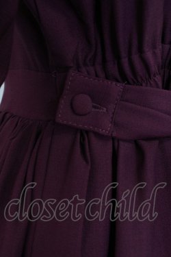 画像3: axes femme kawaii / エレガントドールワンピース M ワイン T-26-03-21-038-AX-OP-SA-ZT