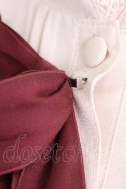 画像4: axes femme kawaii / エレガントドールワンピース M ワイン T-26-03-21-038-AX-OP-SA-ZT