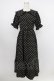 画像1: m petit by misako / 梨地水玉半袖ワンピース S 黒 T-26-03-21-040-LO-OP-SA-ZT (1)