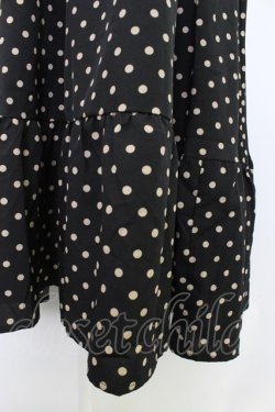 画像4: m petit by misako / 梨地水玉半袖ワンピース S 黒 T-26-03-21-040-LO-OP-SA-ZT