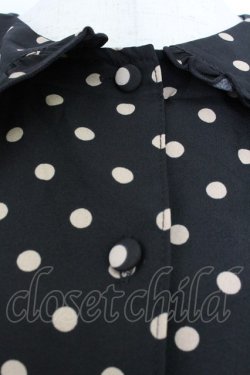 画像5: m petit by misako / 梨地水玉半袖ワンピース S 黒 T-26-03-21-040-LO-OP-SA-ZT