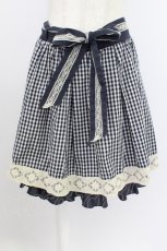 画像1: axes femme / ギンガムチェックスカート M ネイビー T-26-03-21-041-AX-SK-SA-ZT546 (1)