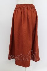 画像2: axes femme / サス付きタックスカート  オレンジ T-26-03-21-043-AX-SK-SA-ZT546 (2)