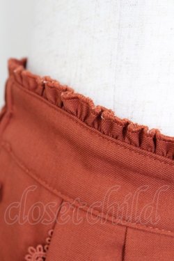 画像4: axes femme / サス付きタックスカート  オレンジ T-26-03-21-043-AX-SK-SA-ZT