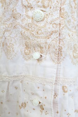 画像5: PINK HOUSE / 小花&レース柄前開きスカート  ベージュ T-26-03-21-044-LO-SK-SA-ZT