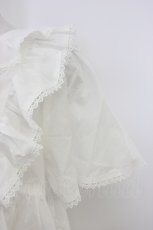画像3: Chalmiere / ネグリジェブラウス M ホワイト T-26-03-21-001-0-BL-SA-ZT568 (3)