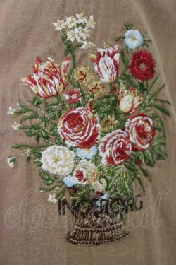 画像3: INGEBORG / 花瓶ロゴ刺繍ベスト  ブラウン T-26-03-21-008-LO-TO-SA-ZT